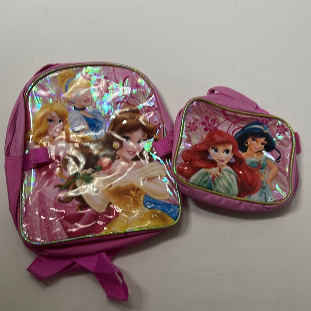 DISNEY PRINCESS‎ BACKPACK & LUNCH BAG SET